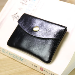 Cute Women Red Brown Leather Mini Card Wallet Coin Wallets Slim Change Wallets For Women
