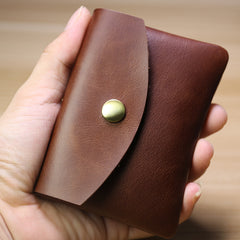 Cute Women Black Leather Mini Card Wallet Coin Wallets Slim Change Wallets For Women