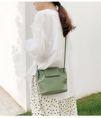 Green Leather Women Shoulder Bag Crossbody Bag For Women