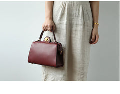 Stylish LEATHER WOMEN Doctor Handbag SHOULDER BAG Crossbody Purse FOR WOMEN