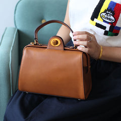 Stylish LEATHER WOMEN Doctor Handbag SHOULDER BAG Crossbody Purse FOR WOMEN