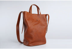 Stylish Leather Bucket Bag Large Tote Bag Shopper Barrel Bag Shoulder Bag Purse For Women