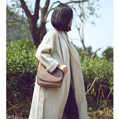 Stylish LEATHER WOMEN Saddle Messenger BAG Crossbody Purse FOR WOMEN