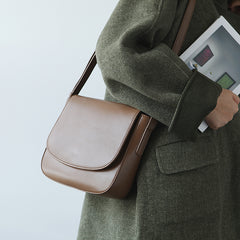 Stylish LEATHER WOMEN Saddle Messenger BAG Crossbody Purse FOR WOMEN