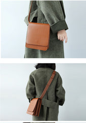 Cute Leather Womens Stylish Minimalist Crossbody Bag Purse Shoulder Bag for Women