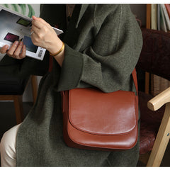 Stylish LEATHER WOMEN Saddle Messenger BAG Crossbody Purse FOR WOMEN