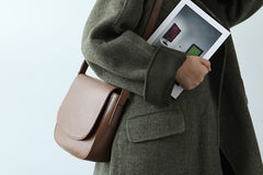 Stylish LEATHER WOMEN Saddle Messenger BAG Crossbody Purse FOR WOMEN