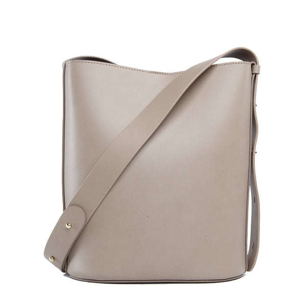 Stylish LEATHER WOMEN Bucket Handbag Barrel SHOULDER BAG Crossbody Purse FOR WOMEN