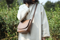Stylish LEATHER WOMEN Saddle Messenger BAG Crossbody Purse FOR WOMEN