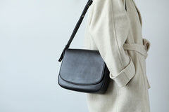 Stylish LEATHER WOMEN Saddle Messenger BAG Crossbody Purse FOR WOMEN
