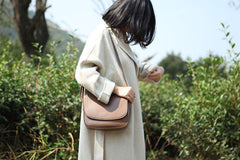 Stylish LEATHER WOMEN Saddle Messenger BAG Crossbody Purse FOR WOMEN