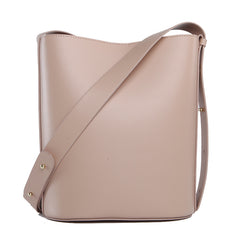 Stylish LEATHER WOMEN Bucket Handbag Barrel SHOULDER BAG Crossbody Purse FOR WOMEN