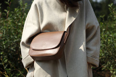Stylish LEATHER WOMEN Saddle Messenger BAG Crossbody Purse FOR WOMEN