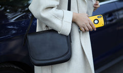 Stylish LEATHER WOMEN Saddle Messenger BAG Crossbody Purse FOR WOMEN