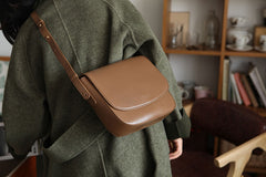Stylish LEATHER WOMEN Saddle Messenger BAG Crossbody Purse FOR WOMEN
