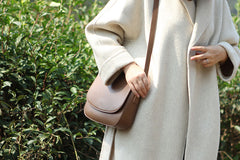 Stylish LEATHER WOMEN Saddle Messenger BAG Crossbody Purse FOR WOMEN