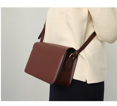 Minimalist Leather Womens Stylish Messenger Crossbody Bag Purse Shoulder Bag for Women