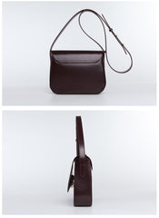 Stylish Leather Womens Minimalist Shoulder Bag Crossbody Bag Purse for Women