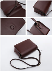 Minimalist Leather Womens Stylish Messenger Crossbody Bag Purse Shoulder Bag for Women