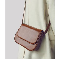 Stylish Leather Womens Minimalist Shoulder Bag Crossbody Bag Purse for Women