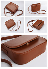 Stylish Leather Womens Minimalist Shoulder Bag Crossbody Bag Purse for Women