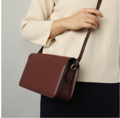 Minimalist Leather Womens Stylish Messenger Crossbody Bag Purse Shoulder Bag for Women