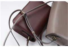 Minimalist Leather Womens Stylish Messenger Crossbody Bag Purse Shoulder Bag for Women