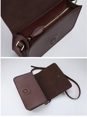 Minimalist Leather Womens Stylish Messenger Crossbody Bag Purse Shoulder Bag for Women