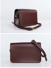 Minimalist Leather Womens Stylish Messenger Crossbody Bag Purse Shoulder Bag for Women
