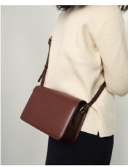 Minimalist Leather Womens Stylish Messenger Crossbody Bag Purse Shoulder Bag for Women