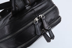 Genuine Leather Cute Women Backpack Bag Shoulder Bag Red Brown Leather Purse