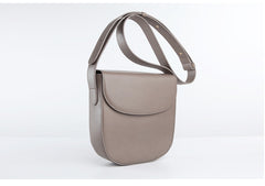 Minimalist Leather Womens Stylish Saddle Crossbody Bag Purse Shoulder Bag for Women