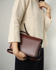 Minimalist Leather Womens Stylish Messenger Crossbody Bag Purse Shoulder Bag for Women