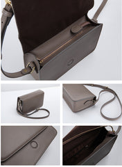 Minimalist Leather Womens Stylish Messenger Crossbody Bag Purse Shoulder Bag for Women