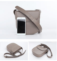 Minimalist Leather Womens Stylish Saddle Crossbody Bag Purse Shoulder Bag for Women