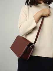 Minimalist Leather Womens Stylish Messenger Crossbody Bag Purse Shoulder Bag for Women