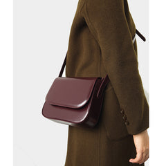 Stylish Leather Womens Minimalist Shoulder Bag Crossbody Bag Purse for Women