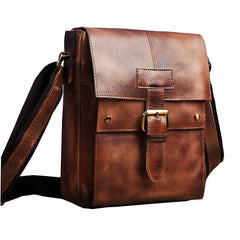 Small Leather Mens SIDE BAGs COURIER BAGs Messenger Bag Shoulder Bag for Men