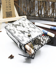 Cool Leather Mens Engraved Floral Cigarette Holder Handmade Cigarette Holder Cases for Men