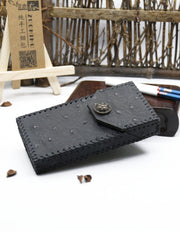 Handmade Leather Black Womens Cigarette Holder Case Cigarette Holder for Women