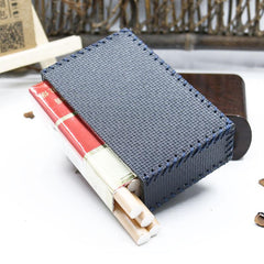 Cool Cigarette Holder Handmade Leather Mens Blue Cigarette Holder Cases for Men