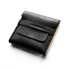 Cool Black Leather Mens Cigarette Case Wooden Custom Cigarette Holder for Men