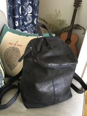 Vintage LEATHER WOMEN Barrel Backpacks School Bucket Backpacks FOR WOMEN