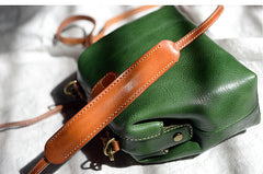 Vintage Womens Coffee Leather Mini Doctor Shoulder Purses Coffee Doctor Crossbody Purses for Women