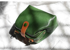 Vintage Womens Coffee Leather Mini Doctor Shoulder Purses Coffee Doctor Crossbody Purses for Women
