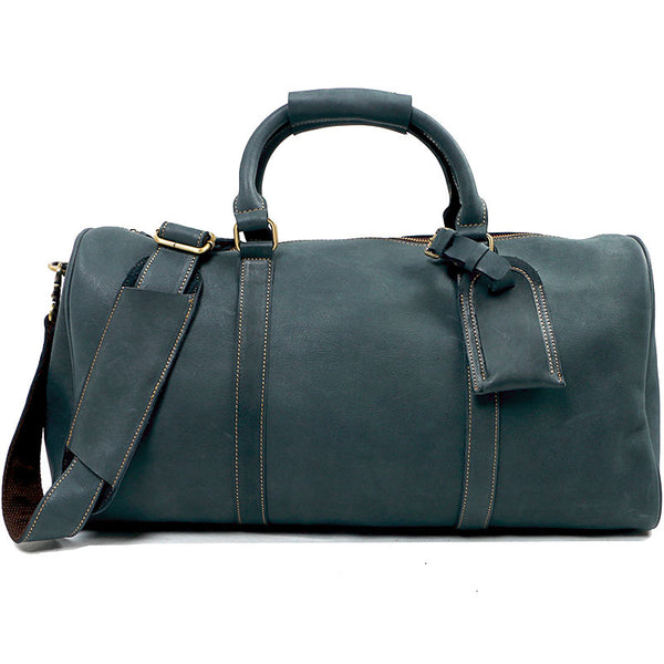 Vintage Leather Mens Large Weekender Bags Cool Travel Bag Duffle Bag for Men