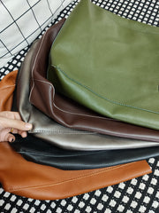 Fashion Womens Black Leather Oversize Tote Bags Black Shoulder Tote Bag Handbag Tote For Women