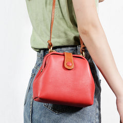 Vintage Womens Black Leather Mini Doctor Shoulder Purses Black Doctor Crossbody Purses for Women