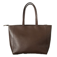 Stylish Womens Silver Leather Tote Bag Shoulder Tote Bag Silver Tote Purse For Women