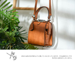 Womens Green Leather Doctor Handbag Purses Square Doctor Crossbody Purse for Women